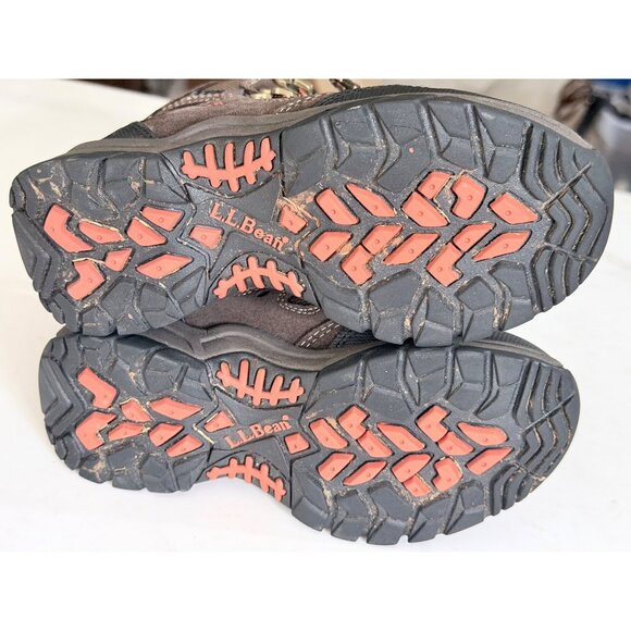 L.L. Bean Kids Waterproof Hiking Boots Size 1 Brown Lace Up Outdoors - Picture 9 of 10